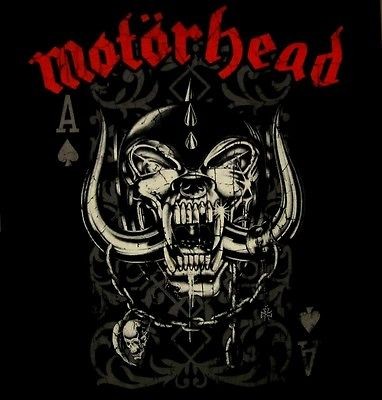 MOTORHEAD cd lgo PLAYING CARD Official SHIRT XXL 2X New ace of spades