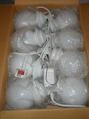 Gazebo Lighting Patio Globe Light Set (8) UK style plug