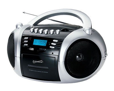   SC 183UM Portable /CD/AM/FM/U​SB/SD/AUX Cassette Recorder Player