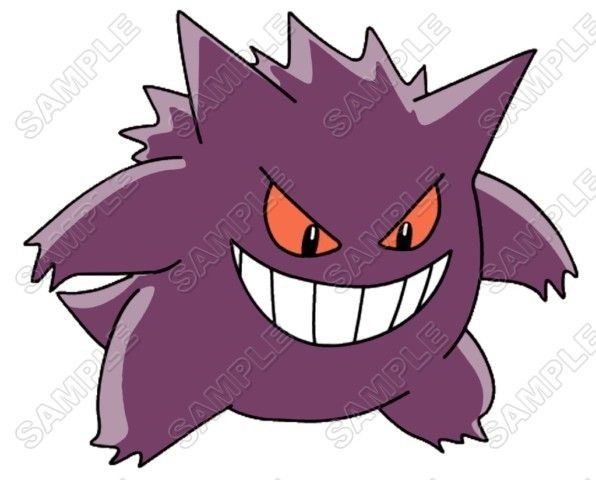 Pokemon Gengar Shirt Iron on Transfer #15