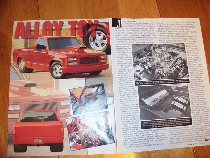 Original 1989 Chevy Truck Alloy Toy Pro street article
