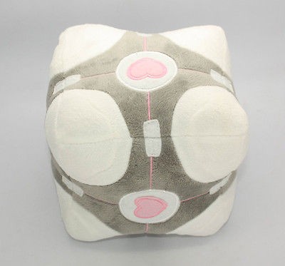 Portal 2 Weighted Companion Cube NECA 6*6*6 Square Plush Soft Stuffed 