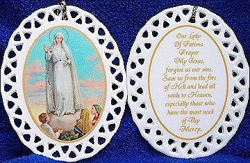 Portugal Portuguese Lady of Fatima Christmas Ornament