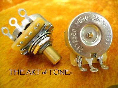 CTS 250K Short Solid Shaft Vintage Style   Audio Taper Potentiometer 