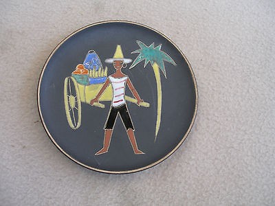   Ruscha Handarbeit German Tropical Pattern Pottery Wall Plate