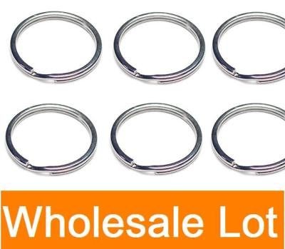 WHOLESALE LOT 100 KEY RINGS 24mm 1 Split Ring Silver