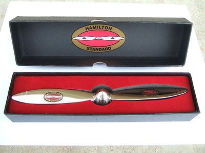 Hamilton Standard Airplane Propeller, Letter Opener, Paperweight 