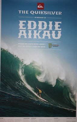   Aikau Contest Poster Surf Surfing Surfboard 2010 11 NEW Quicksilver