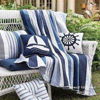 nautical twin bedding in Quilts, Bedspreads & Coverlets