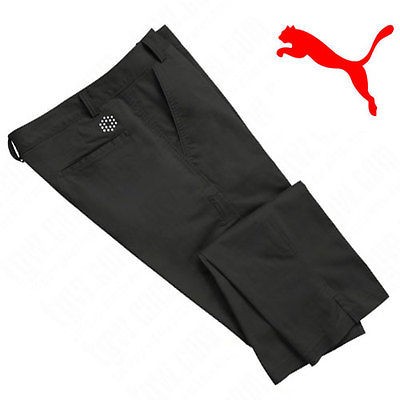 NWT 2012 Puma Mens Golf Style Pants Trousers Rickie Fowler Black 