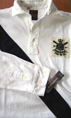 NWT POLO RALPH LAUREN SASH RUGBY SPORTS APPAREL Sz XL / CUSTOM FIT w 