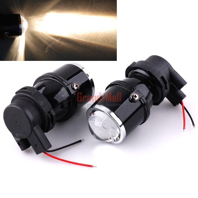   55W Projector Glass Len HID Xenon Bulb Car Fit Fog Light Projector Len