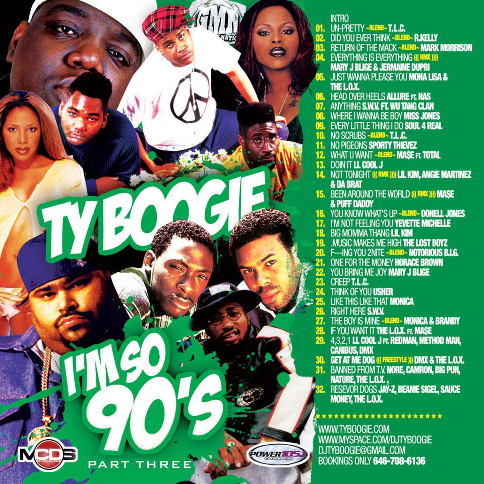 DJ TY Boogie, Im So 90s PT.3 (Classic 90s R&B Tracks & Blends 