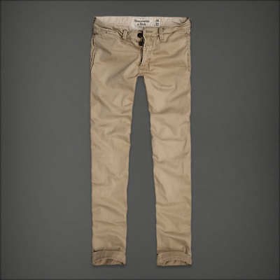 NWT Abercrombie A&F Slim Skinny Chino Pants 32 34 36 Cargo Khaki Brown 