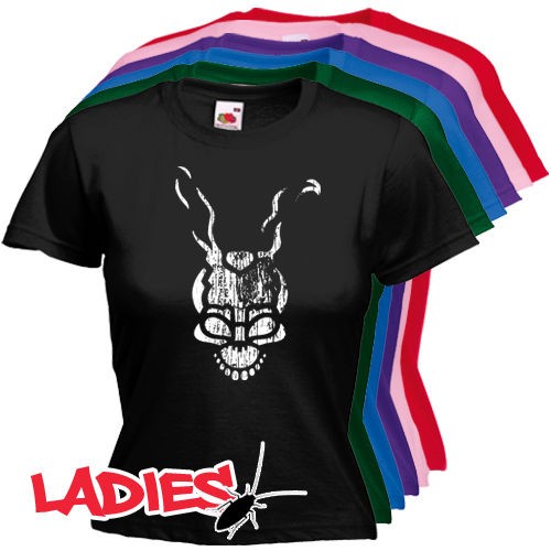 T437 Donnie Darko Frank Rabbit Movie Woman Fit 6 Colors T shirt XS XL 