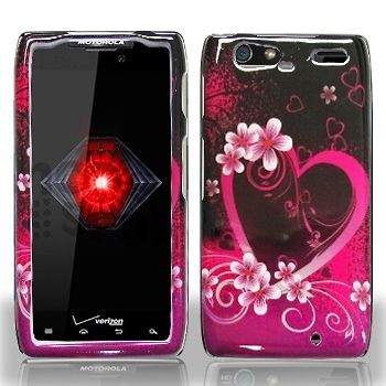 Newly listed for MOTOROLA DROID RAZR MAXX PK HEART FLOWER PROTECTIVE 