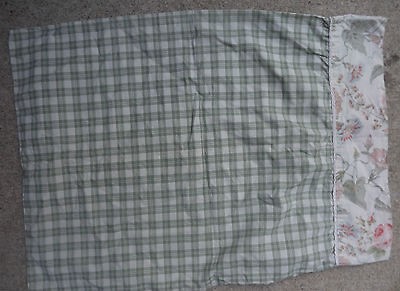 Laura Ashley Melrose Pillow Case Plaid Morning Glory Fabric