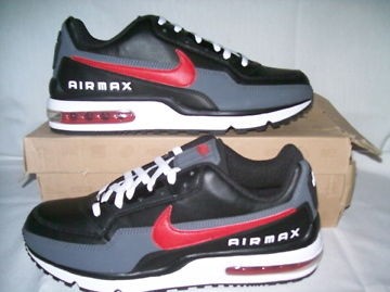 NIKE AIR MAX LTD sneaker shoe men size 11.5 black grey red