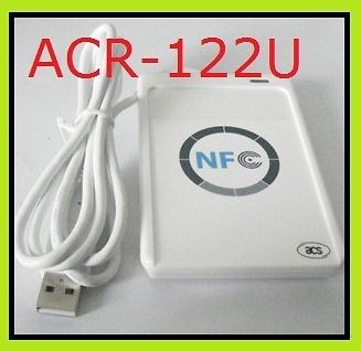NFC ACR 122U Reader / Writer USB port 14443A,B Std RFID IC Card Mifare