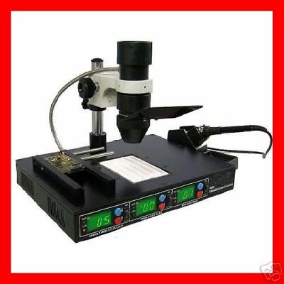   NEW 125x85 Infrared SMT SMD BGA Rework Station IRDA Welder US Seller