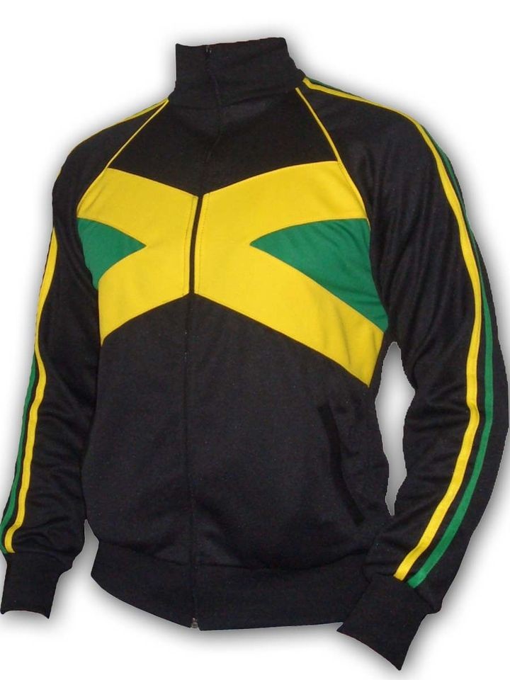 Rasta Reggae JACKET Jumper Jamaica Style Black UK