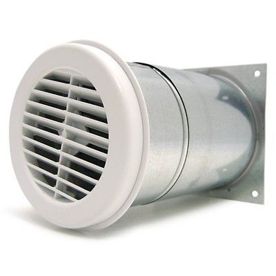 Aldes Airlet 200 Round Fresh Air Inlet   White Exterior Grille