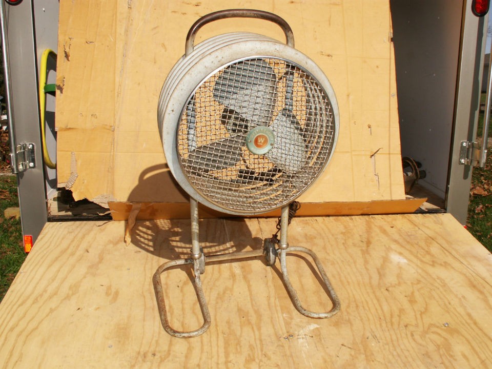 vintage industrial electric westinghouse floor fan rare old working 