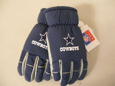   COWBOYS Blue Silver THINSULATE Skie Snowboard Gloves Mens MEDIUM   M