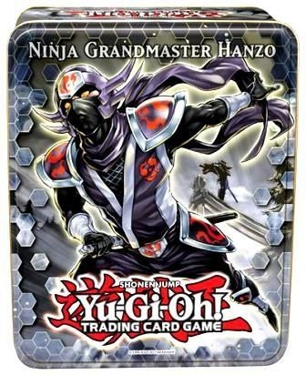 YUGIOH NINJA GRANDMASTER HANZO COLLECTOR TIN w/MAXX C TOUR GUIDE SHOCK 