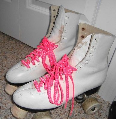   OLD SCHOOL Vintage QUAD ROLLER DERBY SURE GRIP RARE SKATES SZ 8 WOMENS