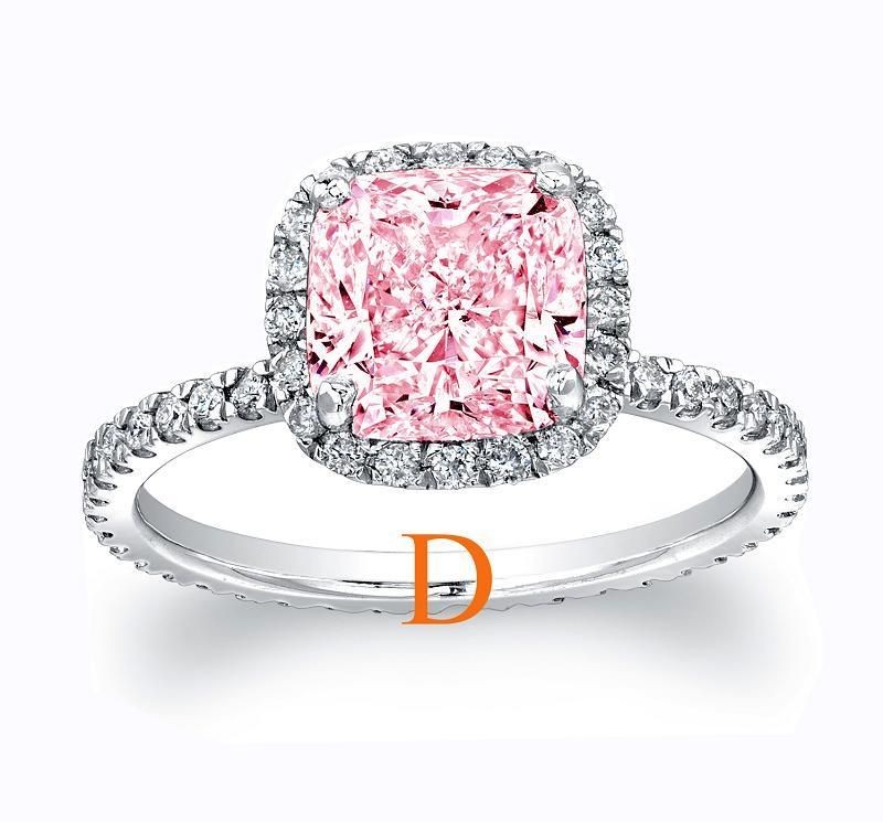 pink diamond engagement ring in Engagement Rings