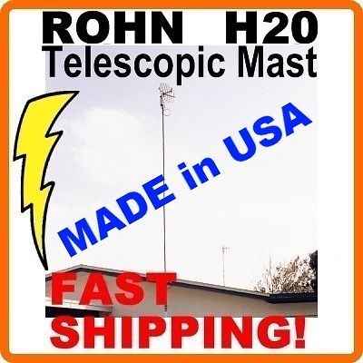   FT FOOT FEET TELESCOPING TELESCOPIC OUTDOOR TV ANTENNA MAST MOUNT POLE