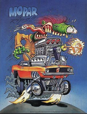 Ed BIG DADDY Roth RAT FINK Small Poster MOPAR RIPS