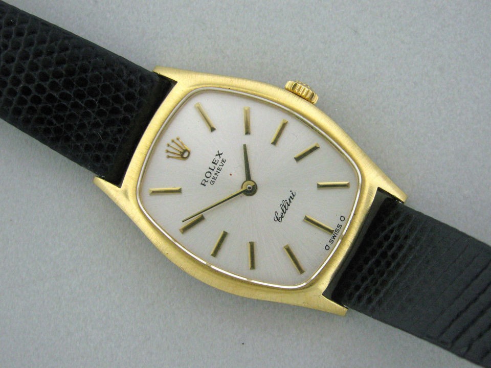 ESTATE ROLEX CELLINI 18K GOLD LADIES WATCH REF. 3803