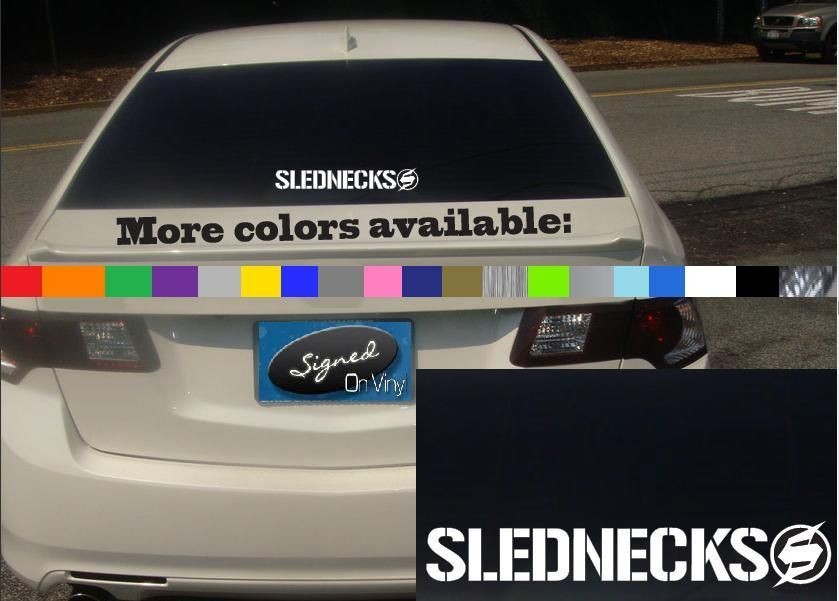   slednecks ATV extreme snow board ski vinyl Decal sticker fan new S349