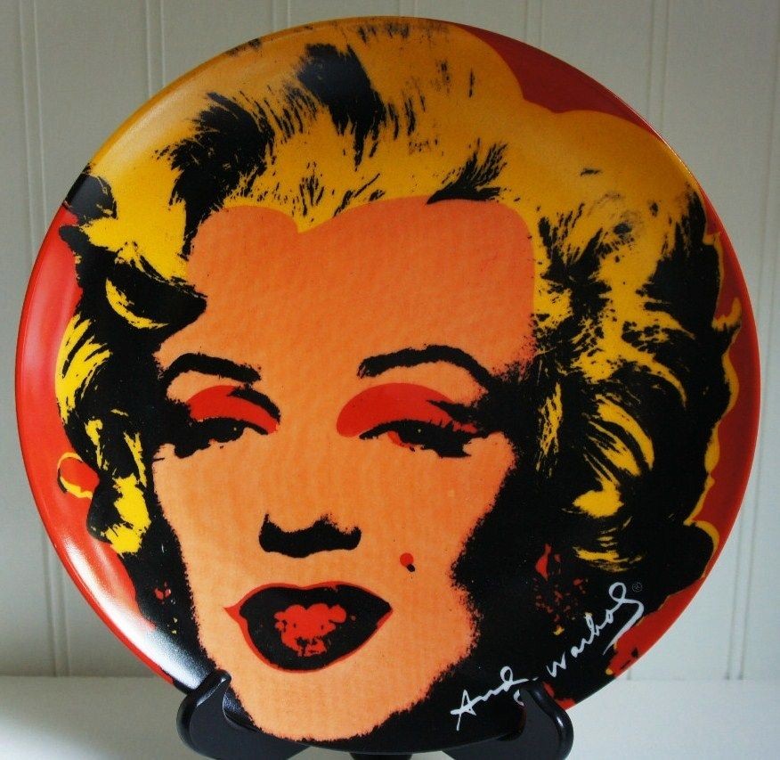 ANDY WARHOL x Block China Marilyn (Red) 10 Plate 1998 Ltd. Ed. 5000 