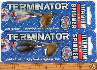 Terminator Titanium Spinners Bass Walleye Crappie Salmon Lures