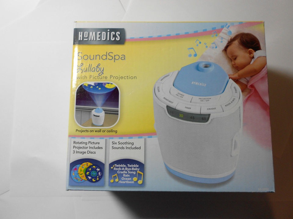 Homedics SoundSpa Lullaby w/Picture Projection   SS3000   New