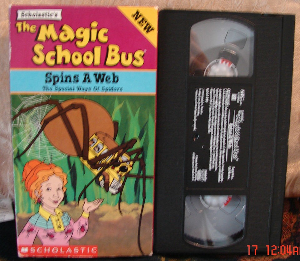   School Bus SPINS A WEB Vhs Educational EXC Special ways of spiders