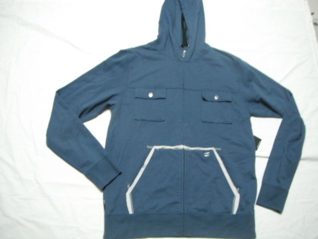 NEW SPLIT WOMEN HOODIE JACKET SWEATER LG NAVY TANKER