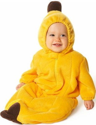 BANANA YELLOW COSTUME CHRISTMAS PARTY BABY OUTFITS SLEEPING BAG 70CM 0 