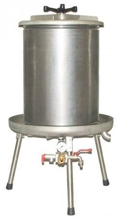 40L Italian Stainless Steel Bladder Press Grape / Apple / Fruit Wine 