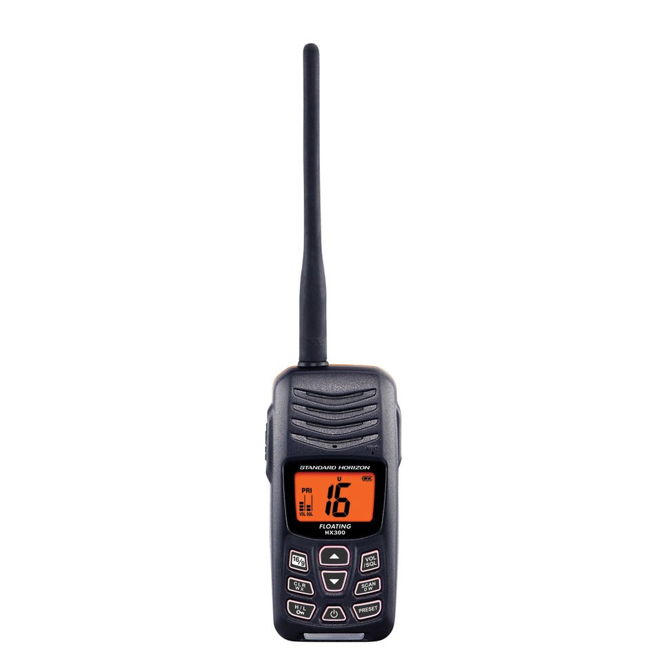 Standard Horizon HX300 Floating Handheld VHF 600mW internal audio 