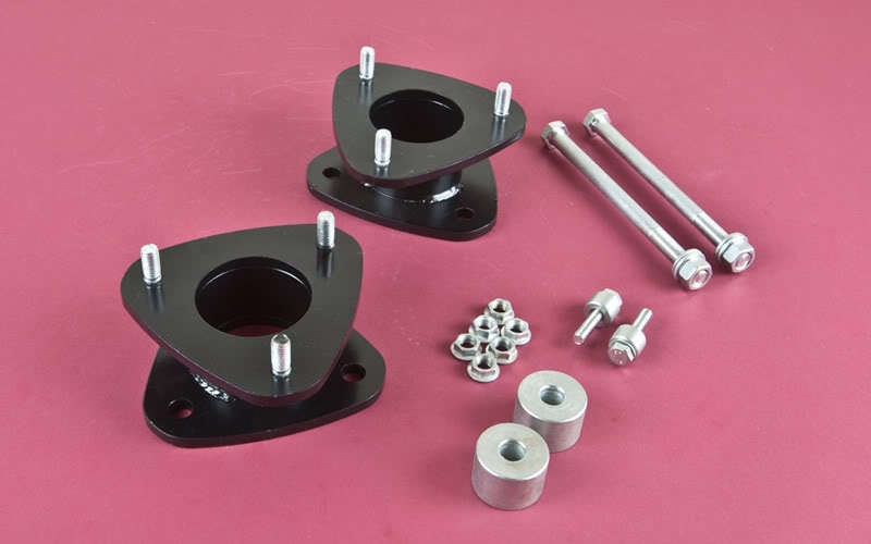 STEEL FRONT 2.5 SPACERS LEVELING LIFT KIT W/ DIFFERENTIAL DROP & SKID 