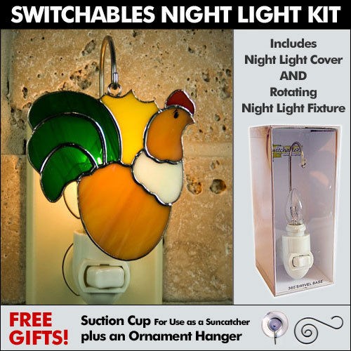 Switchables Stained Glass Night Light Kit  ROOSTER   52