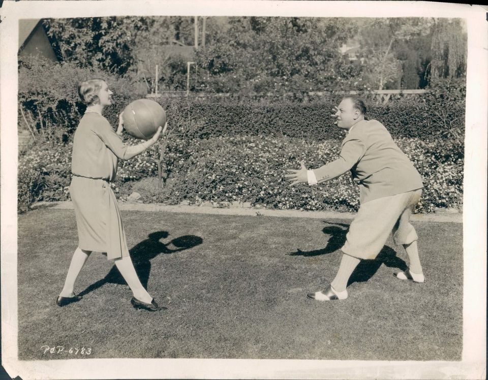   Movie Star To Win Academy Award Emil Jannings Medicine Ball Photo