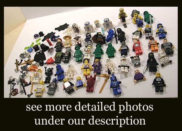 LOT LEGO LEGOS MINIFIGURES STAR WARS SKELETONS SURFER NINJAS PIRATE 