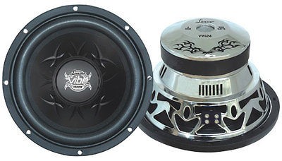   Lanzar VW104 Vibe 10 1200 Watt 4 Ohm Chrome Subwoofer Sub Car Audio