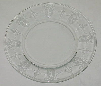 Morgantown USA Sunrise Medallion Pattern Salad Plate c1931