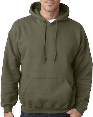 BIG MAN 4X GILDAN HOODIE OLIVE 4X L HOODED PULLOVER SWEATSHIRT